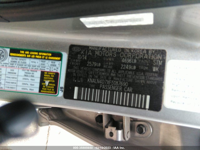 2015 Kia Cadenza, VIN: KNALN4D7XF5187690