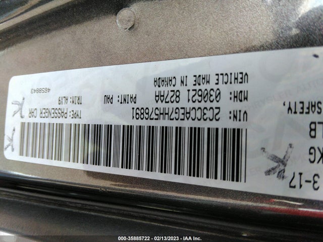 Chrysler 300 300c 2017 2C3CCAEG7HH576891 Image 9