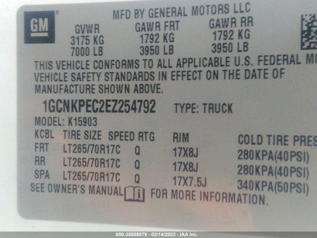 Chevrolet Silverado 1500 Work Truck 2014 1GCNKPEC2EZ254792 Image 10