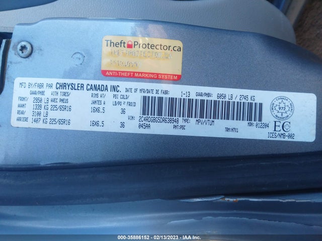 Dodge Grand Caravan Se 2013 2C4RDGBG5DR638948 Image 11