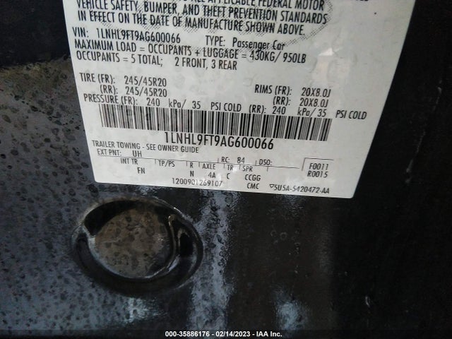 Lincoln Mks W/ecoboost 2010 1LNHL9FT9AG600066 Image 11