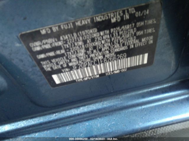 JF2GPACC1E8266269 Subaru Xv Crosstrek Premium