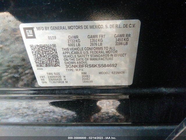 Chevrolet Blazer Premier 2019 3GNKBFRS6KS584692 Image 10