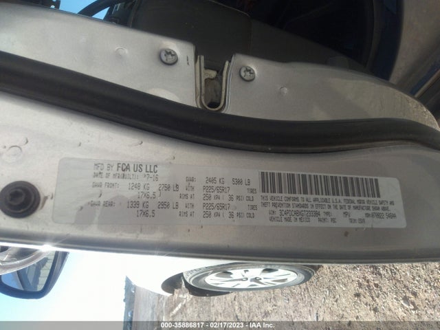 Dodge JOURNEY SE 2016 3C4PDCABXGT233384 Image 10