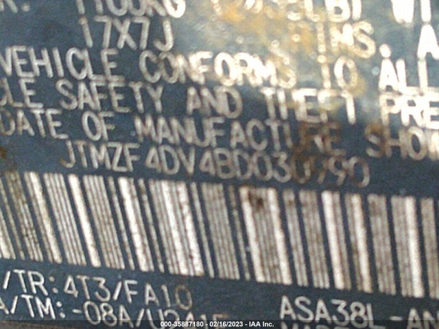 Toyota RAV4 2011 JTMZF4DV4BD030990 Image 10