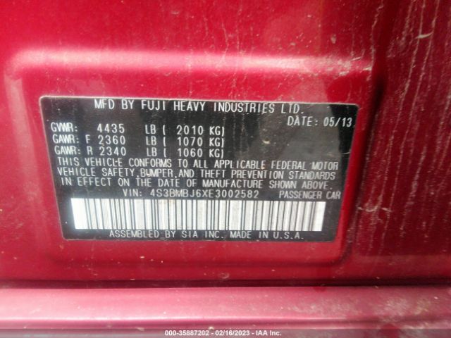 4S3BMBJ6XE3002582 Subaru Legacy 2.5i Sport
