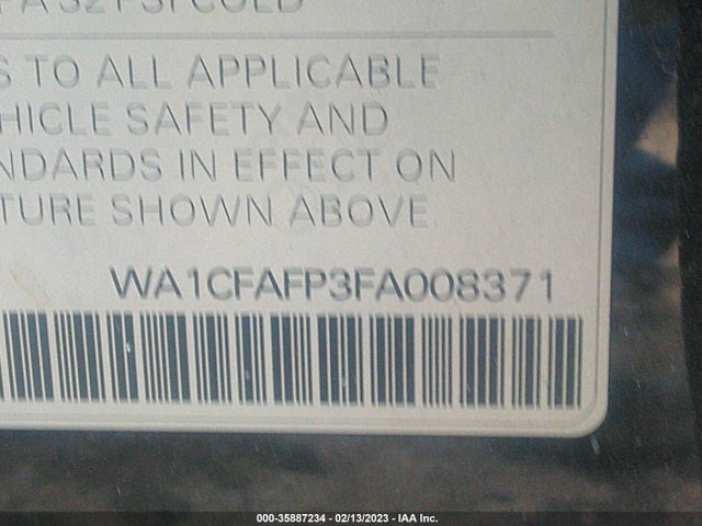 WA1CFAFP3FA008371 Audi Q5 PREMIUM