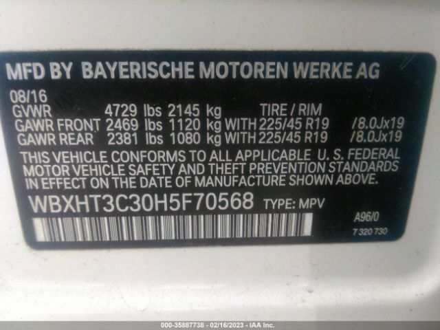 WBXHT3C30H5F70568 BMW X1 Xdrive28i