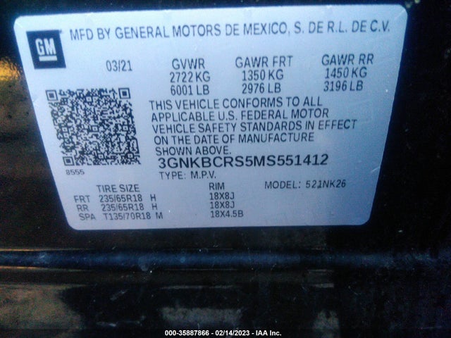 Chevrolet Blazer Lt 2021 3GNKBCRS5MS551412 Image 9