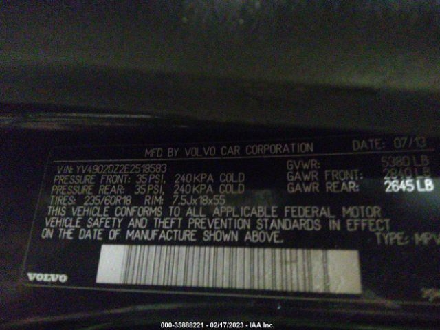 YV4902DZ2E2518583 Volvo Xc60 3.0l