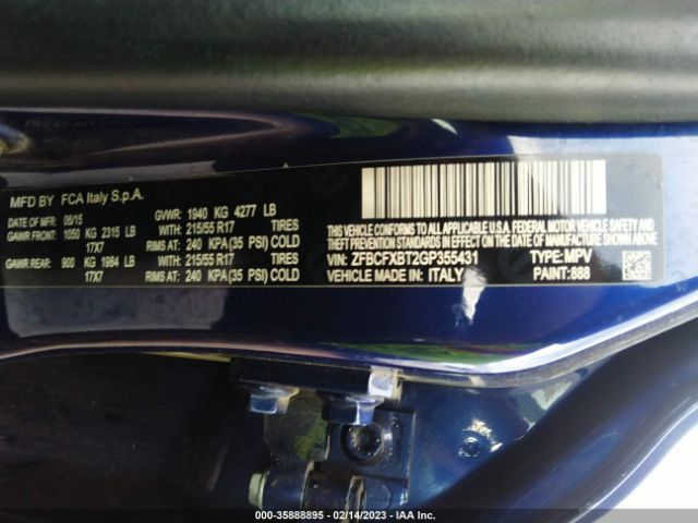 ZFBCFXBT2GP355431 Fiat 500X