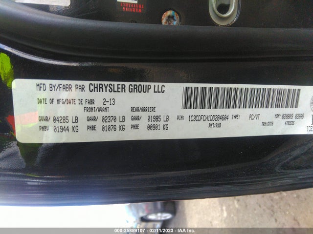 Dodge Dart Limited 2013 1C3CDFCH1DD284604 Image 10
