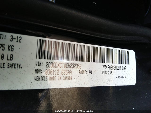 Dodge Charger Rt Max 2012 2C3CDXCT0CH232358 Image 11
