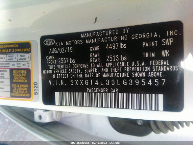 5XXGT4L33LG395457 KIA Optima Lx