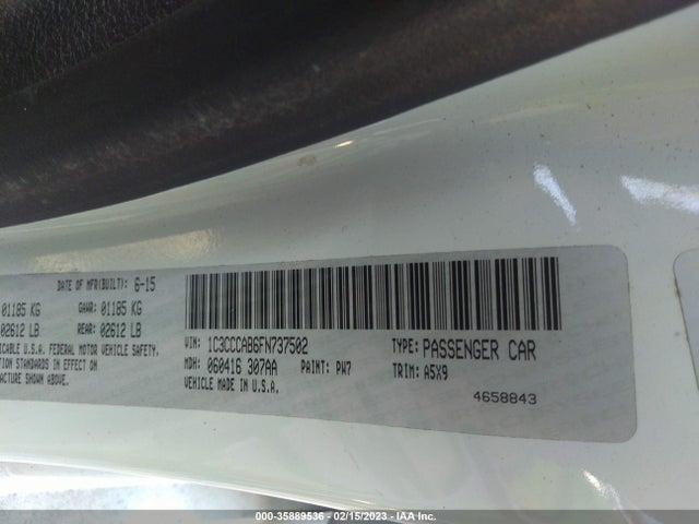 1C3CCCAB6FN737502 Chrysler 200 Limited