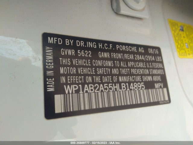 2017 PORSCHE MACAN WP1AB2A55HLB14895 Photo 8