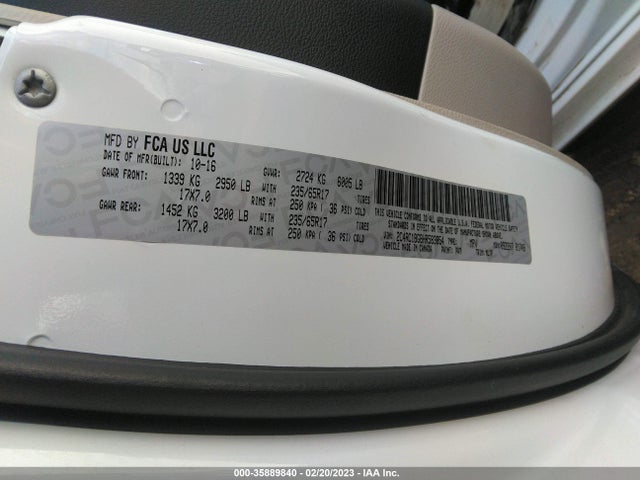 Chrysler Pacifica 2017 2C4RC1BG8HR583854 Image 9