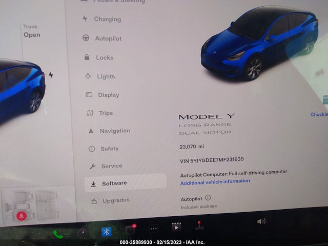 5YJYGDEE7MF231639 Tesla Model Y Long Range