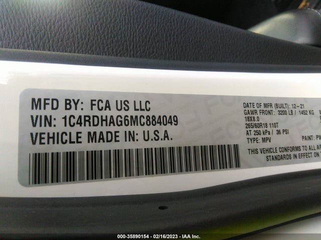 Dodge Durango Sxt 2021 1C4RDHAG6MC884049 Image 9