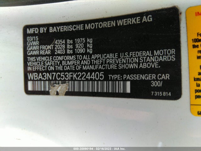 BMW 4 Series 428i 2015 WBA3N7C53FK224405 Image 11