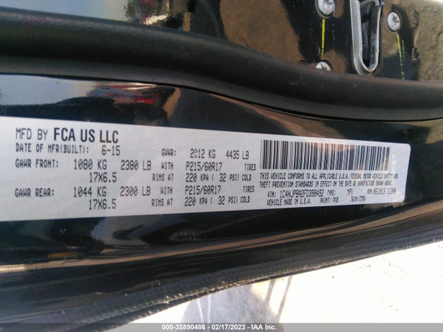 2015 Jeep Patriot, VIN: 1C4NJPBA2FD398492