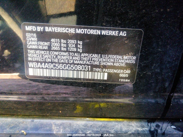 BMW 4 Series 428i 2016 WBA4A9C56GG508031 Image 9