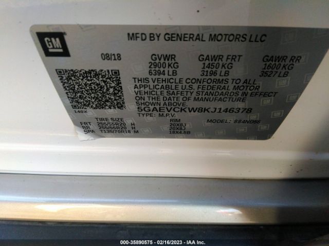 5GAEVCKW8KJ146378 Buick Enclave Avenir