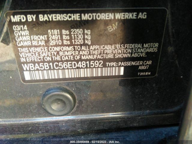WBA5B1C56ED481592 BMW 5 Series 535i