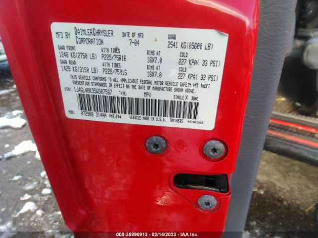 1J4GL48K35W507587 Jeep Liberty Sport