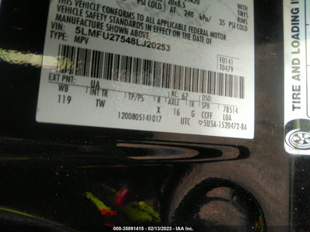 Lincoln Navigator 2008 5LMFU27548LJ20253 Image 10