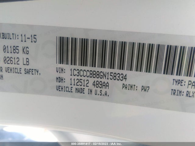 Chrysler 200 S 2016 1C3CCCBB8GN158334 Image 9
