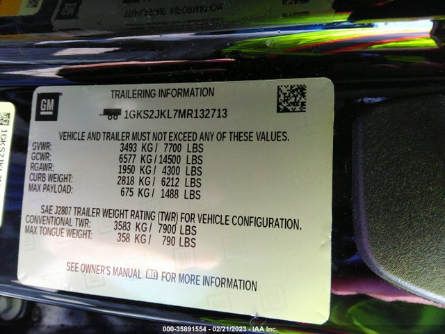 GMC YUKON XL DENALI 2021 1GKS2JKL7MR132713 Image 9