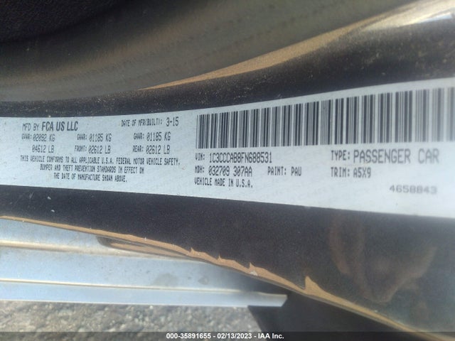 1C3CCCAB8FN688531 Chrysler 200 Limited