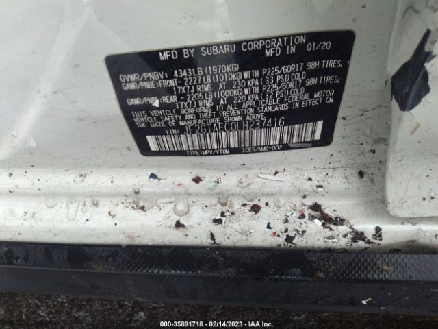 JF2GTAEC0LH237416 Subaru Crosstrek Premium