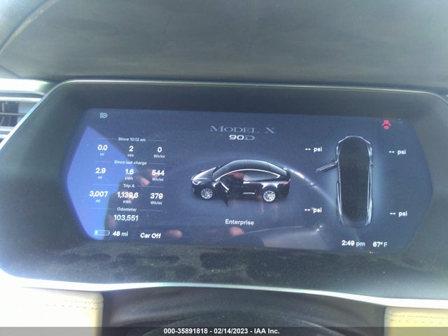 Tesla Model X 70d/90d/75d/60d/p100d 2016 5YJXCBE22GF004168 Image 8
