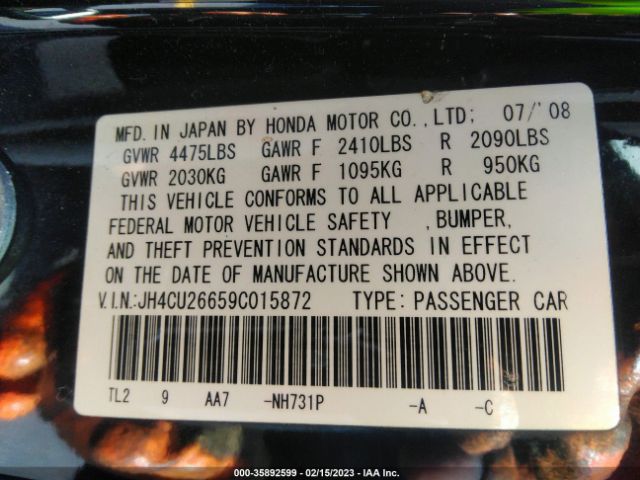 JH4CU26659C015872 Acura TSX
