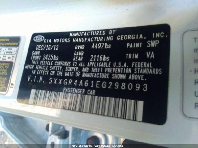 5XXGR4A61EG298093 KIA Optima Sx Turbo
