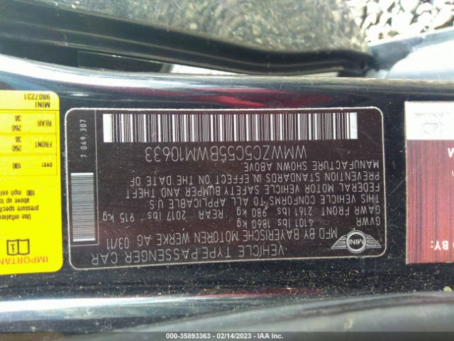WMWZC5C55BWM10633 Mini COOPER COUNTRYMAN