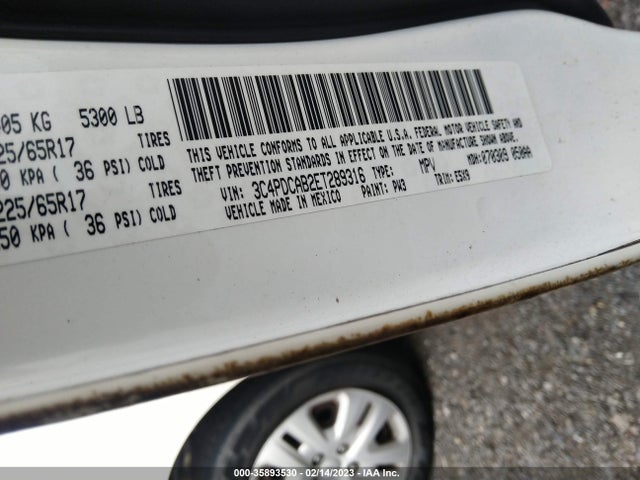 Dodge JOURNEY SE 2014 3C4PDCAB2ET289316 Image 9