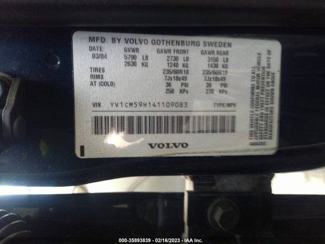 Volvo XC90 2004 YV1CM59H141109083 Image 11
