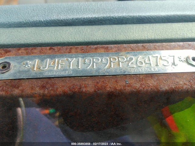 1993 JEEP WRANGLER / YJ S VIN: 1J4FY19P9PP264757