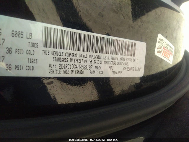 Chrysler Pacifica Touring 2017 2C4RC1DG4HR569107 Image 9