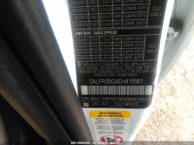 2014 Land Rover LR2, VIN: SALFR2BGXEH415561