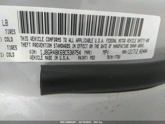 1J8GR48K69C530754 Jeep Grand Cherokee Laredo