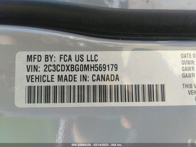 Dodge Charger Sxt 2021 2C3CDXBG0MH569179 Image 10