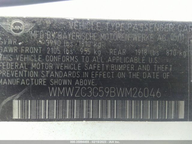 WMWZC3C59BWM26046 Mini Cooper Countryman S