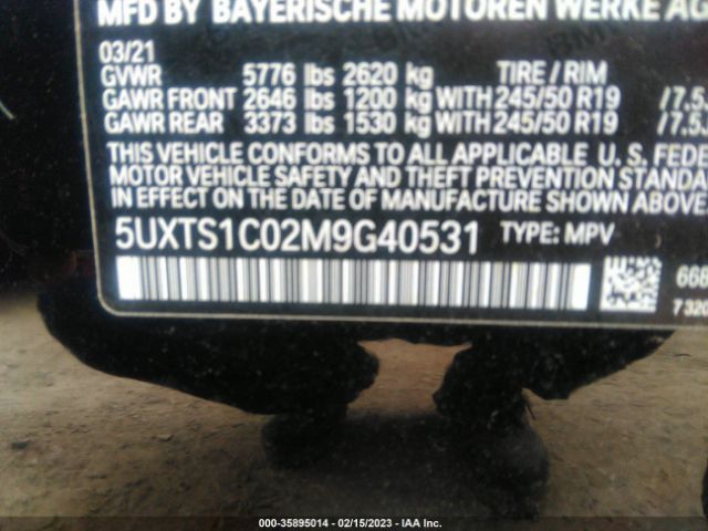 5UXTS1C02M9G40531 BMW X3 Xdrive30e