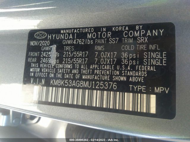 KM8K53AG8MU125376 Hyundai Kona Electric Ultimate