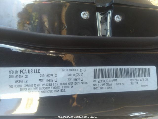 2C3CDXCT8JH187523 Dodge CHARGER R/T