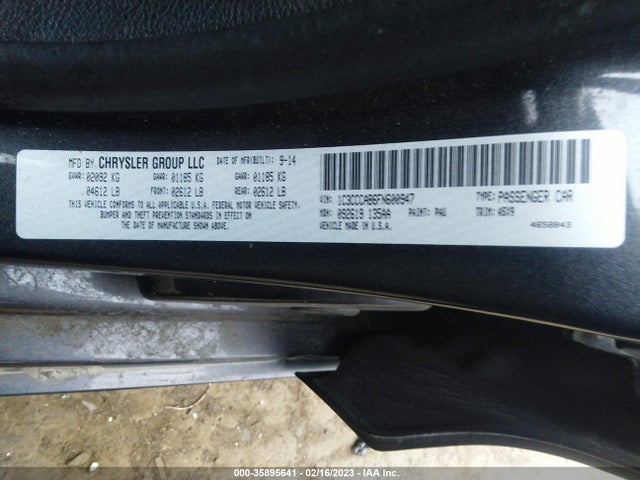 Chrysler 200 Limited 2015 1C3CCCAB6FN600947 Image 10